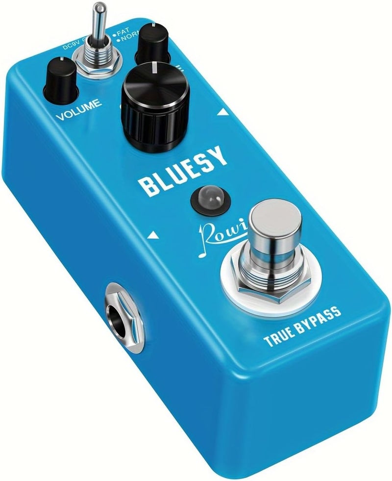 IOppWin Rowin Distortion Bluesy Pedal: Vintage Overdrive with Warm/Hot Modes, True Bypass for Electric Guitar and Bass - Image 1